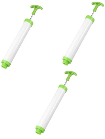 Parliky 3piezas Bomba De Aire Manual De Plástico Para Bolsas De Almacenamiento Al Vacío y Práctica Para Ropa y Edredones Diseño Portátil y De Usar