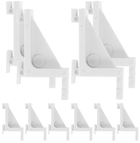 CLISPEED 10 Pcs Fridge Shelves Clips Freezer Cooler Support Replacement Freezer Shelf Support Bracket for Refrigerator Cooler Freezer Fridge Shelves Kitchen