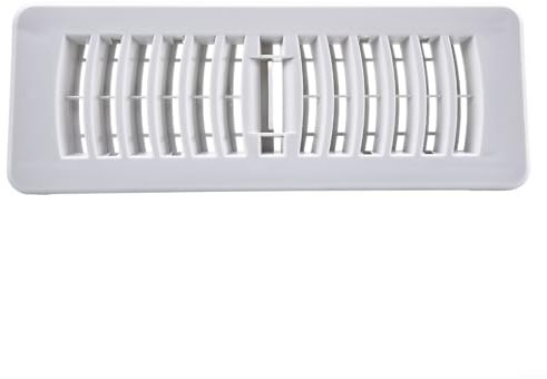 Rejilla de ventilación de suelo de plástico, rejillas de ventilación ajustables para baño y cocina (3 x 10 pulgadas)