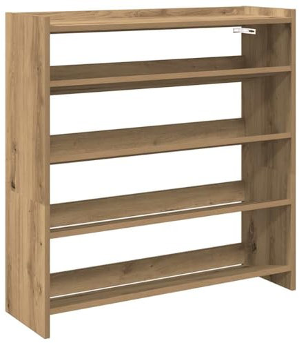 vidaXL Schuhregal Artisan-Eiche 80x25x81 cm Holzwerkstoff, Schuhschrank, Schuhaufbewahrung, Schuhe Organizer, Schuhe Aufbewahrung, Schrank Schuhe