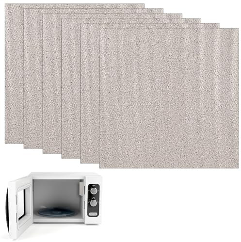 Lot de 6 disques de mica pour micro-ondes - 13 x 13 cm - Feuille de mica - Couvercle de guide d'ondes - Plaque de mica - Accessoires de réparation universels