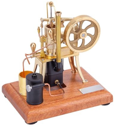 WANENGEDIY Stirlingmotor Modell eines Heißluftpumpmotors im Maßstab 1/12 Wassergekühlter Stirlingmotor mit externer Verbrennung Mechanischer Motor Physik Spielzeug für Motor-Modell-Enthusiasten