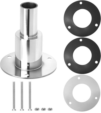 QWORK® Raccord Échappement Chauffage Diesel 24mm Traversant, Acier Inoxydable 316, pour Chauffage de Stationnement