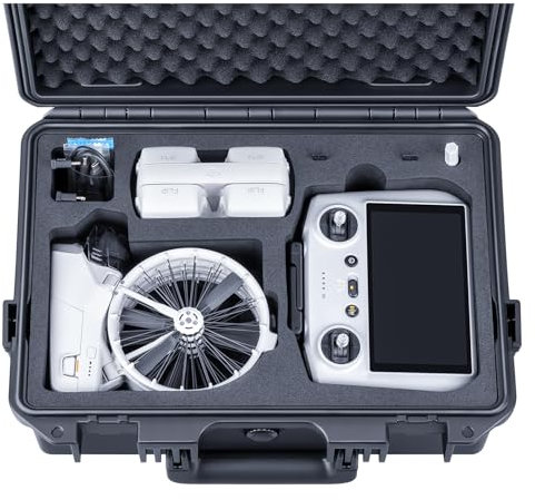 Lykus Titan FP110 Wasserdicht Tasche/Koffer/Case für DJI Flip Drohne und DJI RC 2/RC-N3, Unterstützung für bis zu 7 Akkus [NUR Koffer]
