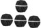 BESPORTBLE 4 Stück Outdoor-rucksackhülle Film Film wasserdichte Abdeckung Regenschutz Staubdichte Regenhülle Reflektierende Regenhülle Schutzbrille Fahrradständer Black 190t Polyestertaft