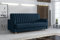 Imebel Sofa mit Schlaffunktion, Bettcouch, Schlafsofa mit Bettkasten Grace 210x97x90 cm (dunkelblau)