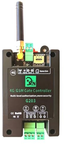 Ptdfjspt GSM 4G LTE Access Controller SMS APP Fernbedienung Ein/Aus-Relaisschalter für Automatischen SchiebetüRöFfner US
