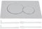 Actuator Plate for Toilet Compatible with Geberit Sigma 01, Toilet Cistern Push Plate Replacement Parts Chrome Plastic, Dual Flush Technology, Rounded Buttons