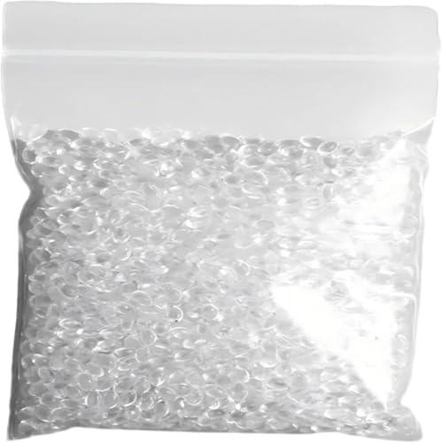 Moldable Plastic Polymorph Pellets – 200g transparenter Biokunststoff – Thermoplastic Beads zum Schmelzen bei 90℃ – Gelartig formbar & wiederverwendbar für Modellieren & Cosplay