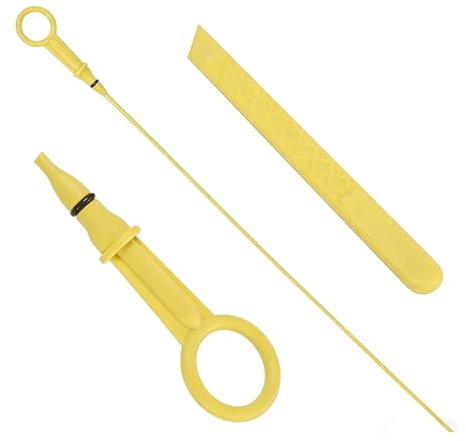 Vibsky Jauge de niveau d'huile compatible avec moteurs Renault 1.5 dCi - Convient pour Clio Kangoo pour Megane II - Jaune 52,1 cm