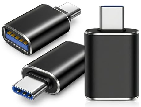 USB C to USB Adapter,usb to usb c adapter,usbc to usb adapter,pack of 3 | usb to usbc adapter,usb c to usb adaptor,usb to c adapter for Flash Drives, Hard Drives, Keyboards, Mice etc(Black)