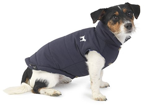 House of Paws Navy Fleece Lined Gilet, Small