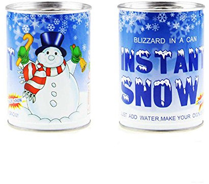 mecawig Snow Wonder Instant Snow - Weihnachtsfeier Dekoration Schnee - Dosen-Sofortschnee (5 Dosen)