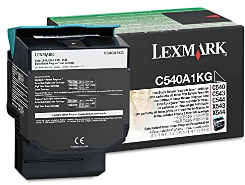 Lexmark C540A1KG C540, C543, C544, X543, X544 Tonerkartusche 1.000 Seiten Rückgabe, schwarz