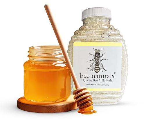 Bee Naturals Queen Bee Milk Bath - 10oz Orange Scented Epsom Salt Bath - Relaxing & Nourishing - for Soft Skin - All Ages