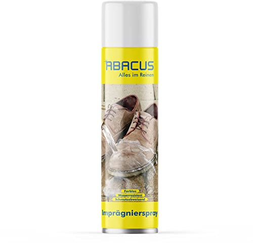 ABACUS® Imprägnierspray mit Nanoversiegelung, Textil-Imprägnierung mit Lotuseffekt, Imprägniermittel für Schuhe, Nanoversiegelung für Textilien, Zelt-Imprägniermittel – Imprägnierspray 400 ml