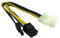 COMeap (confezione da 3) PCI Express a 8 pin (6 + 2) maschio a 2X Molex Cavo adattatore di alimentazione da 9 pollici (23 cm)