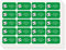 INDIGOS UG Adressetiketten selbstklebend - 40x22 mm - 012 - Fußball - 60 Sticker Namensaufkleber Kinder Schule - Namensetiketten selbstklebend - Sticker für Stifte, Federmappe, Hefte, Bücher