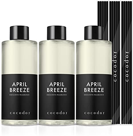 Cocodor Diffusor Nachfüllflasche/April Brise/200ml, 3 Stück/Raumduft, Duftöldiffusoren, Duftstäbchen, Wohnaccessoires & Deko, Aromatherapie