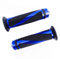 SFONIA 2pz Manopole Manubrio Moto Impugnatura 22MM 7/8 Gomma Antiscivolo Universale per Moto Scooter Quad Cruiser Off Road (Blu)