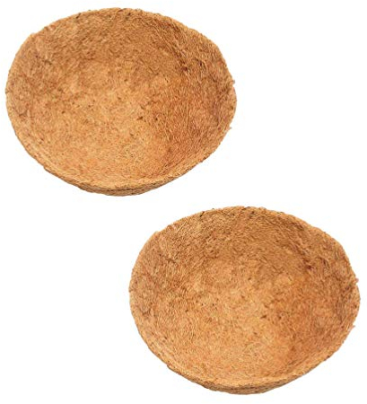 Cabilock 2 Stück Kokosfaser Ersatzliner für Eierschale Hängende Wand Eisen Blumen Korb Fenster Box