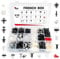 T&M TECHNICS® Box mit 519 Universalbefestigungen, Klammern, Clips und Kunststoffnieten für Französische Autos, Motorroller und Motorräder – Set für Türverkleidung Stoßstange Kühlergrill Motorhaube