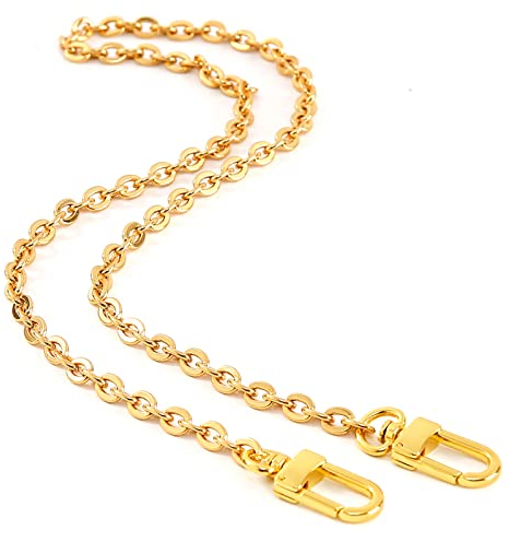 Xiazw Feine Geldbörse Kette Schulter Umhängeriemen Tasche Zubehör Charm Dekoration (Gelbes Gold, 66 cm)