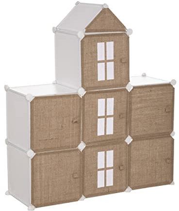 Atmosphera - Rangement Enfant Château - métal et Jute