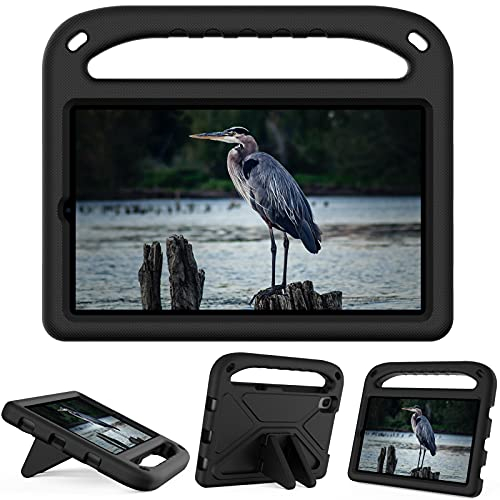 For Huawei MediaPad M5 Lite 8.0 Tablet Case for Kids Lightweight Shockproof Cover with Handle Stand Tablet Black