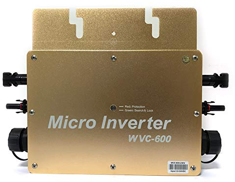 Solar Mikrowechselrichter, 600W WVC Solar Micro PV Inverter Modul Wechselrichter Microinverter Solargitter System für Solarpanel Startseite Netzwerk-Wechselrichter