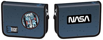 ST.RIGHT Space Moon PC03 Mäppchen, Blue, 20.5 x 14 x 3.5 cm