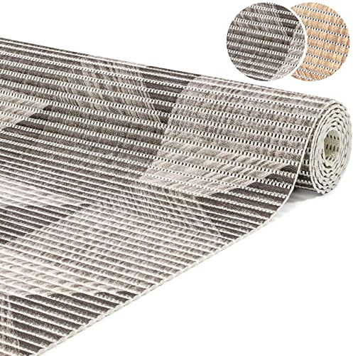 ANRO Badematte Weichschaummatte Bad- und Duschvorleger Antirutsch Badläufer 3D Holz Grau 120x65cm