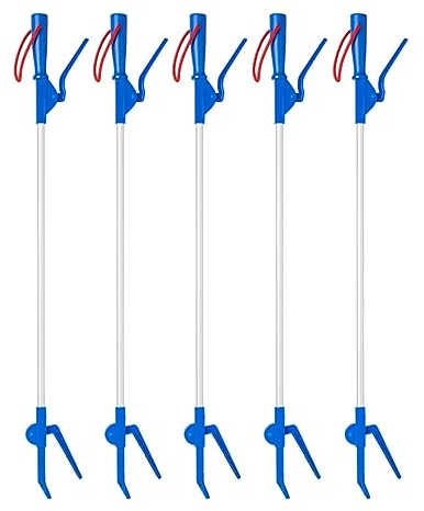 5 pinzas de agarre con imán para exteriores, 80 cm, aluminio