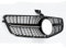DECI Auto Front Kühlergrille für Mercedes Benz C-Klasse W204 2008–2014 C180 C200 C300,Front Nieren Kühlergrill Front stoßstange Gitter Waben Grill Dauerhaft,A/Schwarz