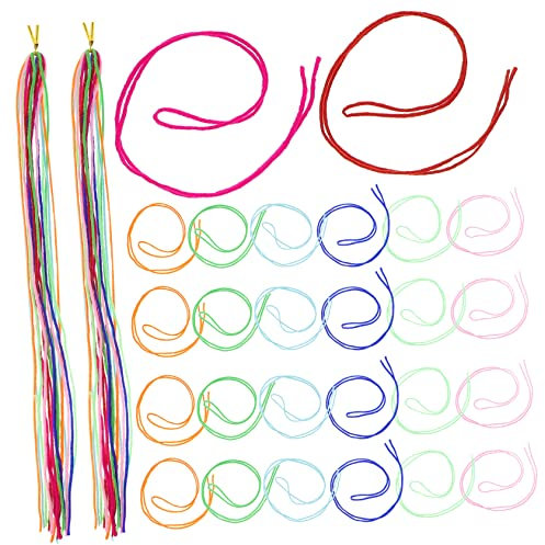 Ipetboom 6 Stücke Haar Extensions Flechten Seile für Mädchen Haar Wrap String Haar Zopf Zubehör Styling Werkzeuge für Haar