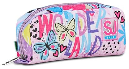 SJ Gang Portapenne Scuola, Rosa, Magicance, Bustina con Scomparto Unico Porta Penne, Accessori Zaino, Medie, Superiori, Bambina