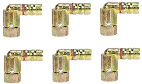Mikinona 6pcs Set All Copper Gas Cooker Fitting Stove Pipeline Joint Leakproof Durable Easy to Install