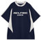 Aelfric Eden Herren T-Shirts Oversized Unisex Jersey Vintage Fußball Trikot Baggy Tshirt für Sommer Blau M