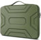 DOMISO 17 inch Laptop Sleeve with Handle Shockproof Waterproof EVA Protective Case for 17.3 HP Dell Asus Lenovo Laptop, Green
