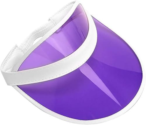 ANZEE Unisex Inflatable Golf Visor and Socks - Pub Golf Accessories Blow Golf Hat Neon Sun Visor Cap for Pub Dress Men Women Casual Fancy Dress Costume (1 Piece Purple Visor)