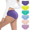 INNERSY Damen Unterwäsche Baumwolle Sport Unterhosen Hipster Panties Frauen Bunt Slips Mehrpack 6 (M, Lebendige Mehrfarbig)