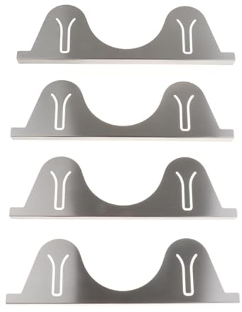 Baoblaze 4x Stainless Steel Stovetop Counter Cover Countertop Protector Guards Filler Oven Sealing Strips for Stovetop