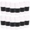 Yisituo Plastic Coffee Cups with Lids, 12 Pack 480ml Reusable Tumblers for Adults, for Hot & Cold Drinks, Microwaveable Travel Mugs (12, White)