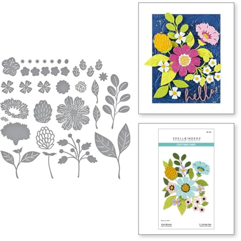 Spellbinders S6-250 Vivid Blooms Etched Dies from The Vivid Expressions Collection
