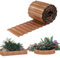 Bordure de Jardin en métal 30cm H x 6m Long, Bordure de Paysage ondulée Bordure de pelouse galvanisée, Bordure de Jardin Flexible pour parterres de Fleurs entourés d'arbres- Rouille