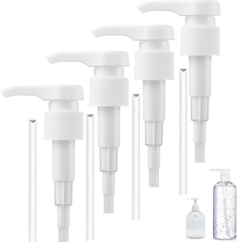 TJYAEKLTD Lot de 4 pompes doseuses de 1 l de sirop pour Best Body Nutrition, distributeur de sirop réutilisable, embout de pompe, pour réservoir fileté 28/410