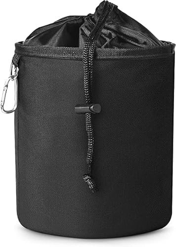 FB FunkyBuys Clothes Peg Bag for Washing Line, Water Resistant, Weather Friendly, Clothes Pegs Bag with Carabiner, Peg Bag for Washing line with Hanger & Closing Cord, Peg Basket