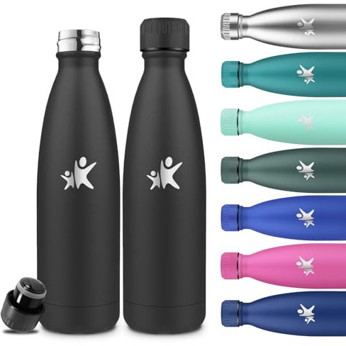 Grsta Botella Agua Acero Inoxidable- 750ml- Botella Termica, A Prueba de Fugas, Fácil de Limpiar, Cantimplora Gym, Mantiene 24H Frio/12H Calor, Cantimplora para la Escuela, Oficina, Cámping,Viajar