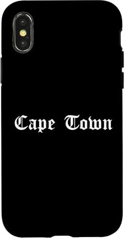 Cape Town, Gothic Type Hülle für iPhone X/XS