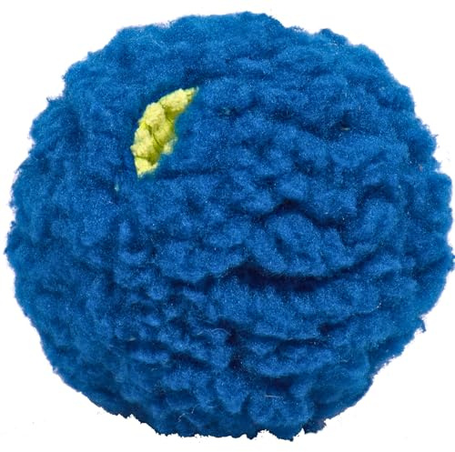 HuggleSnuffles HuggleFleece Treat Dispensing Ball - Interactive Enrichment Toys for Dogs, Dog Treat Dispenser Puzzle for Mental Stimulation & Boredom, Puppy Feeder Games to Keep Them Busy - Large (8)